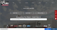 Desktop Screenshot of coleautomotive.com